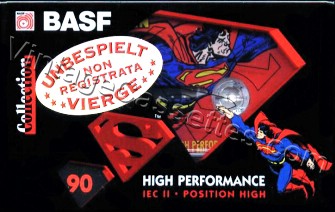 BASF BASF Superman Type II Special Series 1995–97 Type II Cassette Tape