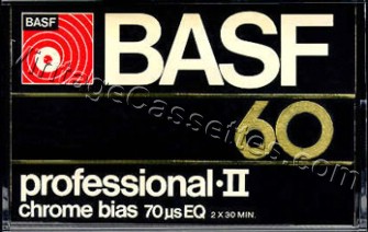 BASF BASF Profesional II 1976–78 Type II Cassette Tape