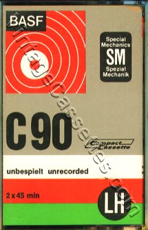 BASF BASF LH SM 90 Type I 1971–73 Type I Cassette Tape