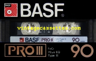 BASF BASF PRO III 1982–84 Type III Cassette Tape