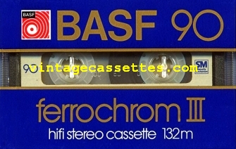 BASF BASF Ferrochrom III Type III 1982–83 Type III Cassette Tape