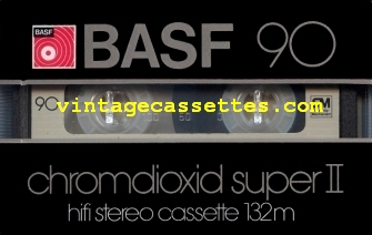 BASF BASF Chromdioxid Super II Type II silver 1982–83 Type II Cassette Tape
