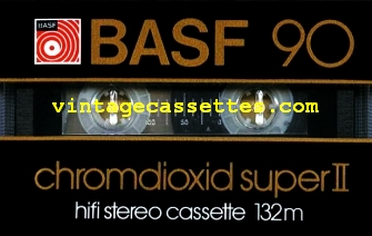 BASF BASF Chromdioxid Super II Type II gold, alternative shell 1982–83 Type II Cassette Tape