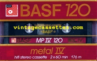 BASF BASF Metal IV Type IV "small window" version 1985–87 Type IV Cassette Tape