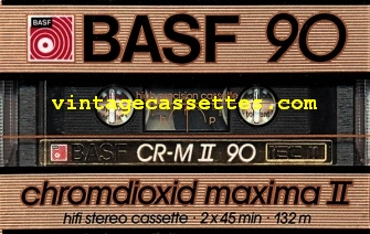 BASF BASF Chromdioxid Maxima II Type II "small window" version 1985–87 Type II Cassette Tape
