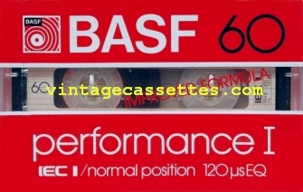 BASF BASF Performance I Type I 1982–84 Type I Cassette Tape