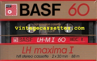 BASF BASF LH maxima I Type I "small window" version 1985–87 Type I Cassette Tape