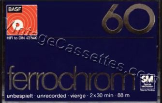 BASF BASF Ferrochrom 1974–77 Type III Cassette Tape