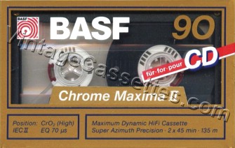 BASF BASF Chrome Maxima II 1989–90 Type II Cassette Tape