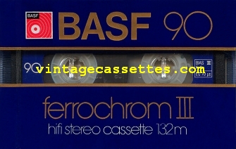 BASF BASF Ferrochrom III Type III 79-80 cassette 1981 Type III Cassette Tape