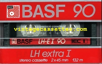 BASF BASF LH extra I Type I "big window" version 1985–87 Type I Cassette Tape
