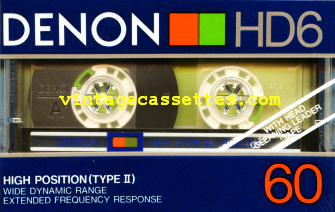 Denon DENON HD6 1985–86 Type II Cassette Tape