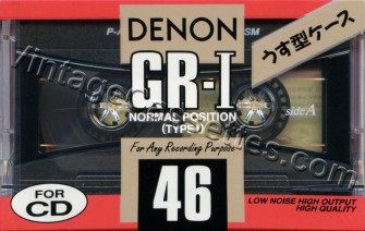 Denon DENON GR-I 1992–93 Type I Cassette Tape