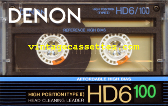Denon DENON HD6 1988–90 Type II Cassette Tape