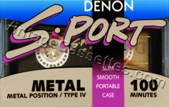 Denon DENON S-Port Metal 1990–91 Type IV Cassette Tape