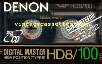 Denon DENON HD8 Type II Alt version 1988–90 Type II Cassette Tape