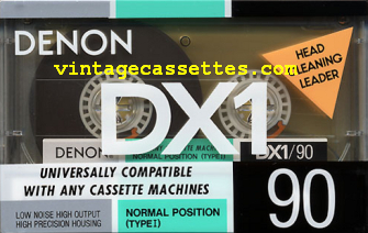 Denon DENON DX1 1988–90 Type I Cassette Tape