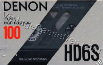 Denon DENON HD6S 1990–91 Type II Cassette Tape