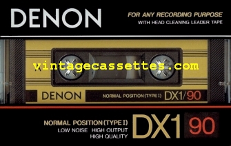 Denon DENON LX Type I alt shell. 1987 Type I Cassette Tape