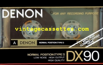 Denon DENON DX Type I 1990 version 1990–91 Type I Cassette Tape