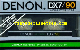 Denon DENON DX7 1982–83 Type II Cassette Tape