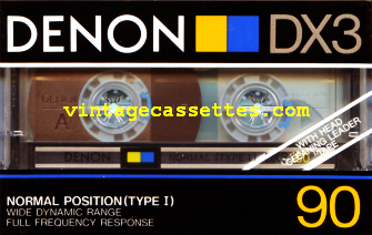 Denon DENON DX3 1988–90 Type I Cassette Tape