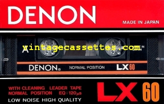 Denon DENON LX Type I 1985–86 Type I Cassette Tape
