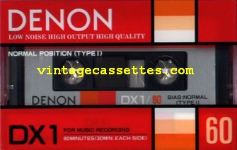 Denon DENON DX1 1985 Type I Cassette Tape