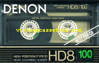 Denon DENON HD8 1988–90 Type II Cassette Tape