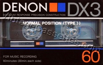 Denon DENON DX3 1985 Type I Cassette Tape