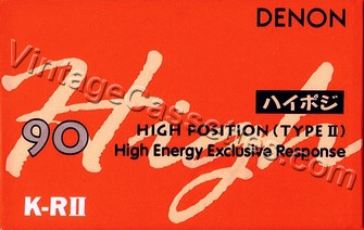 Denon DENON K-RII Type II 1993–94 Type II Cassette Tape