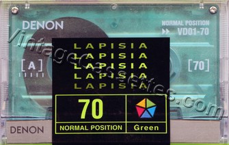 Denon Lapisia Green 1997–01 Type I Cassette Tape