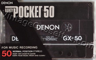 Denon DENON GX-B Type I 1985 Type I Cassette Tape