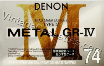 Denon DENON GR-IV 1993–94 Type IV Cassette Tape