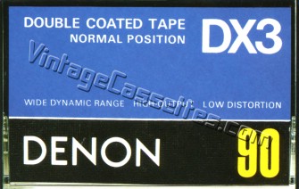 Denon DENON DX3 1978–80 Type I Cassette Tape