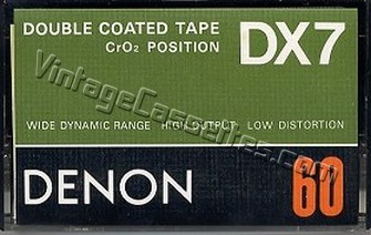 Denon DENON DX7 1978–80 Type II Cassette Tape