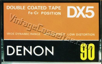 Denon DENON DX5 1978–80 Type III Cassette Tape