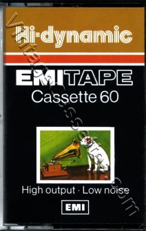 EMI EMI Hi-Dynamic 60 Type I Later Version 1975–77 Type I Cassette Tape