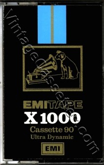 EMI EMI X1000 90 Type I 1975–77 Type I Cassette Tape