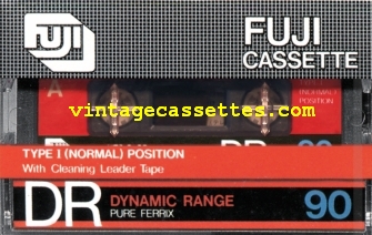 Fuji/Axia FUJI DR Type I 1980–81 Type I Cassette Tape