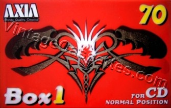 Fuji/Axia AXIA BOX 1 70 C Type I "No theme". 1997 Type I Cassette Tape