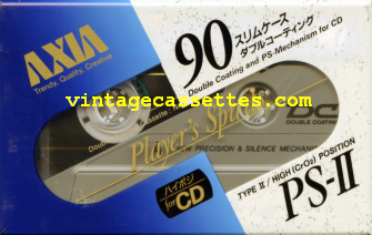 Fuji/Axia AXIA PS-II 1991 Type II Cassette Tape