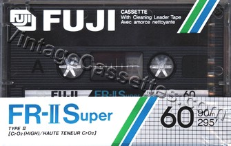 Fuji/Axia FUJI FR-II Super Type II 1985–87 Type II Cassette Tape