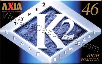 Fuji/Axia AXIA K2 C 1996 Type II Cassette Tape
