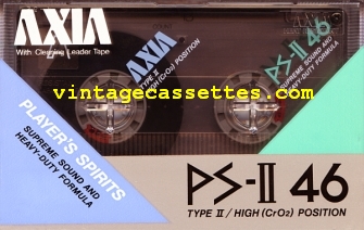Fuji/Axia AXIA PS-II 1985–86 Type II Cassette Tape