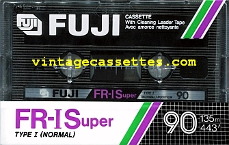 Fuji/Axia FUJI FR-I Super Type I 1985–87 Type I Cassette Tape
