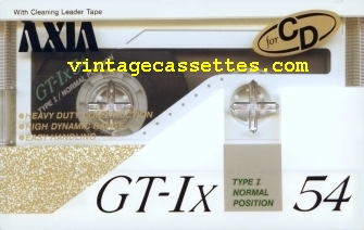 Fuji/Axia AXIA GT-Ix Type I White version. 1989 Type I Cassette Tape