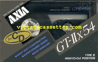 Fuji/Axia AXIA GT-IIx 1988 Type II Cassette Tape