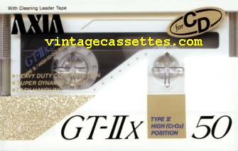 Fuji/Axia AXIA GT-IIx Type II White version. 1989 Type II Cassette Tape