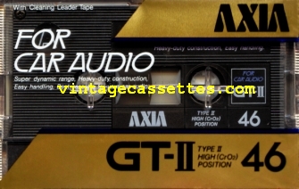 Fuji/Axia AXIA GT-II 1985–86 Type II Cassette Tape